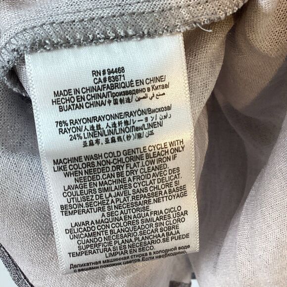 BCBGeneration Tiered Linen Blend Mini Skirt Black White XL NWT - Picture 4 of 9